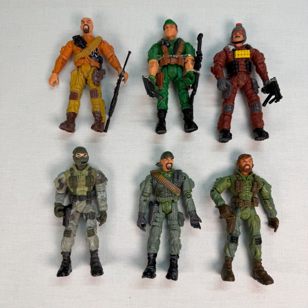 2003 Lanard The‎ Corps Series Action Figures Lot Of 6 Military Figures Poseable
